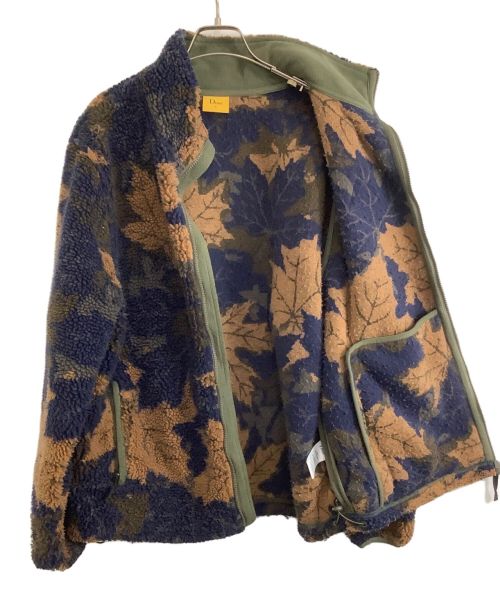 Dime（ダイム）Dime (ダイム) フリースジャケット ブラウン×ネイビー サイズ:Lの古着・服飾アイテム