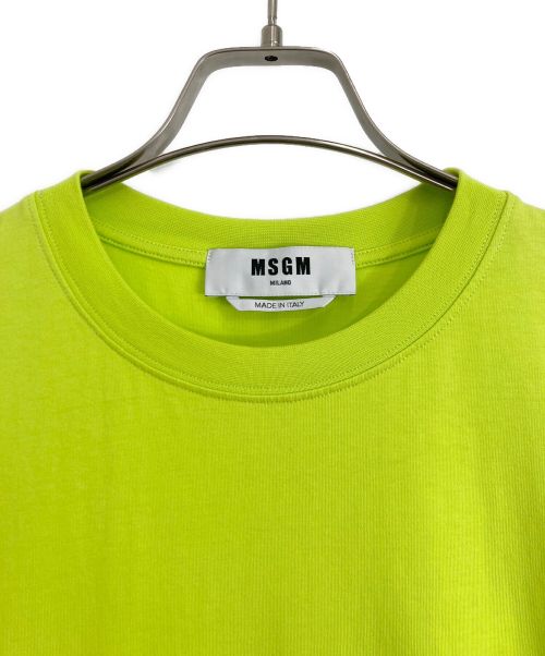 MSGM（エムエスジーエム）MSGM (エムエスジーエム) MSGM/エムエスジーエム ロゴTシャツ イエロー サイズ:Lの古着・服飾アイテム