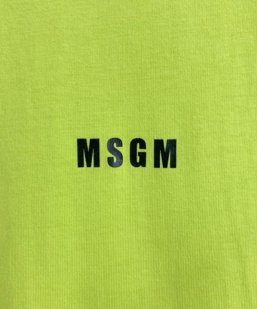 MSGM（エムエスジーエム）MSGM (エムエスジーエム) MSGM/エムエスジーエム ロゴTシャツ イエロー サイズ:Lの古着・服飾アイテム