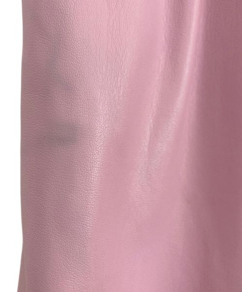 MSGM（エムエスジーエム）MSGM (エムエスジーエム) MSGM フェイクレザーハーフパンツ ピンク サイズ:36の古着・服飾アイテム