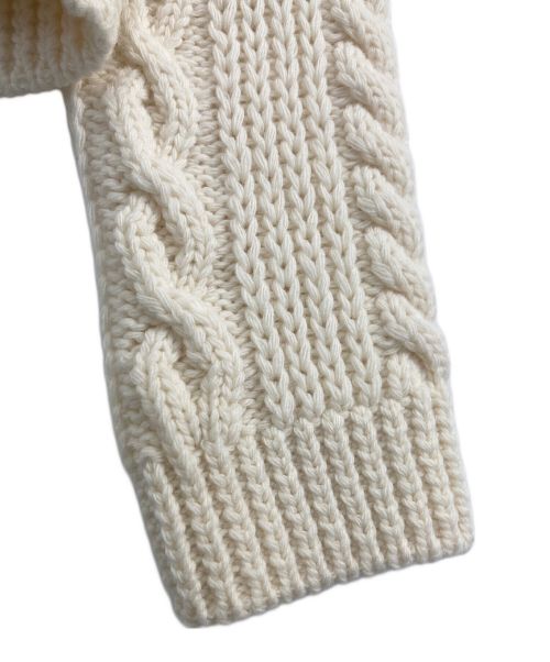 KENZO（ケンゾー）KENZO (ケンゾー) KENZO（ケンゾー）ケーブルニットカーディガン アイボリー サイズ:XSの古着・服飾アイテム