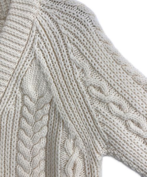 KENZO（ケンゾー）KENZO (ケンゾー) KENZO（ケンゾー）ケーブルニットカーディガン アイボリー サイズ:XSの古着・服飾アイテム