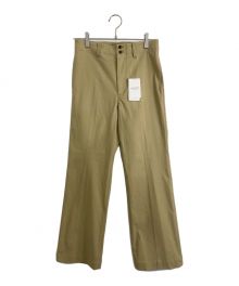 Spick and Span（スピック＆スパン）の古着「ストレッチフレアパンツ」｜ベージュ