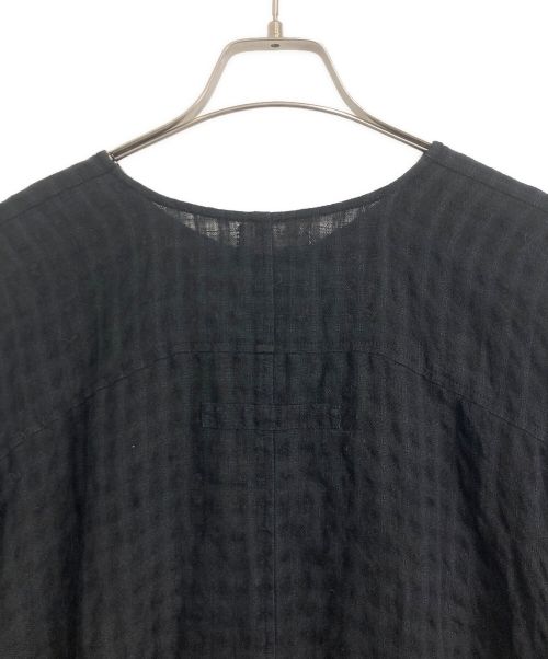 muku（ムク）muku (ムク) MUKU/ムク リネンシャツ ブラック サイズ:無しの古着・服飾アイテム