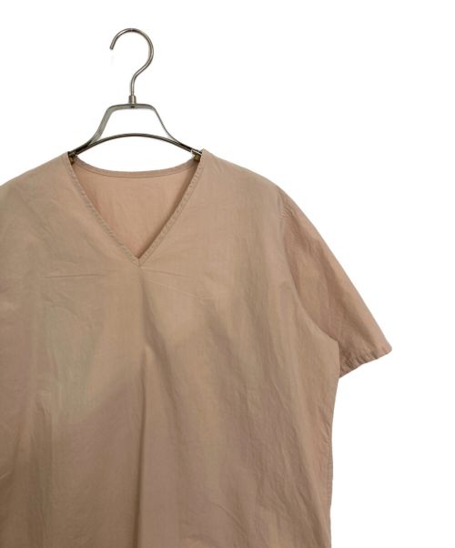 M medium（エム ミディアム）M medium (エム ミディアム) VネックTシャツ ピンク サイズ:不明の古着・服飾アイテム