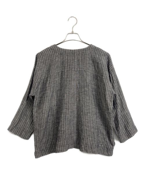 muku（ムク）muku (ムク) muku/ムク リネンシャツジャケット グレー サイズ:FREEの古着・服飾アイテム