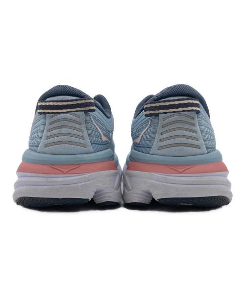 HOKAONEONE（ホカオネオネ）HOKAONEONE (ホカオネオネ) BONDI 7 ランニングシューズ スカイブルー×ピンク サイズ:US 7.5の古着・服飾アイテム