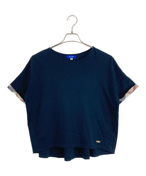 BLUE LABEL CRESTBRIDGE（ブルーレーベルクレストブリッジ）BLUE LABEL CRESTBRIDGE (ブルーレーベルクレストブリッジ) ロイヤルキールポンチ カットソー ネイビー サイズ:38の古着・服飾アイテム