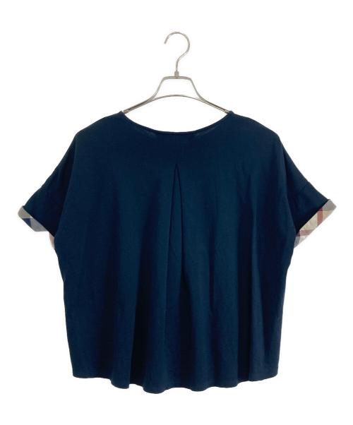 BLUE LABEL CRESTBRIDGE（ブルーレーベルクレストブリッジ）BLUE LABEL CRESTBRIDGE (ブルーレーベルクレストブリッジ) ロイヤルキールポンチ カットソー ネイビー サイズ:38の古着・服飾アイテム