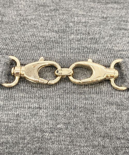 GUCCI（グッチ）GUCCI (グッチ) GUCCI/グッチ ニットベスト グレー サイズ:XSの古着・服飾アイテム