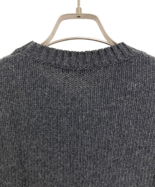 maison kitsune（メゾンキツネ）maison kitsune (メゾンキツネ) MAISON KITSUNE クルーネックニット グレー サイズ:XSの古着・服飾アイテム