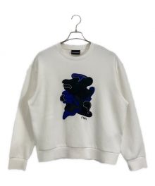 EMPORIO ARMANI（エンポリオ アルマーニ）の古着「EMPORIO ARMANI スモールロゴ スウェット」｜ホワイト