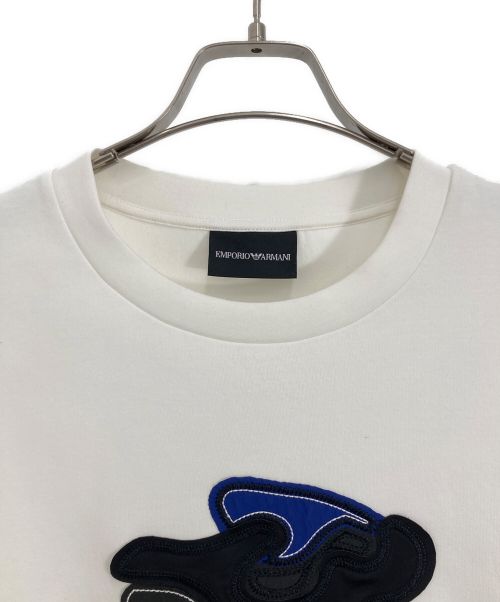 EMPORIO ARMANI（エンポリオ アルマーニ）EMPORIO ARMANI (エンポリオアルマーニ) EMPORIO ARMANI スモールロゴ スウェット ホワイト サイズ:Mの古着・服飾アイテム