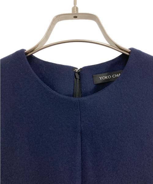 YOKO CHAN（ヨーコチャン）YOKO CHAN (ヨーコチャン) ノースリーブワンピース ネイビー サイズ:38の古着・服飾アイテム