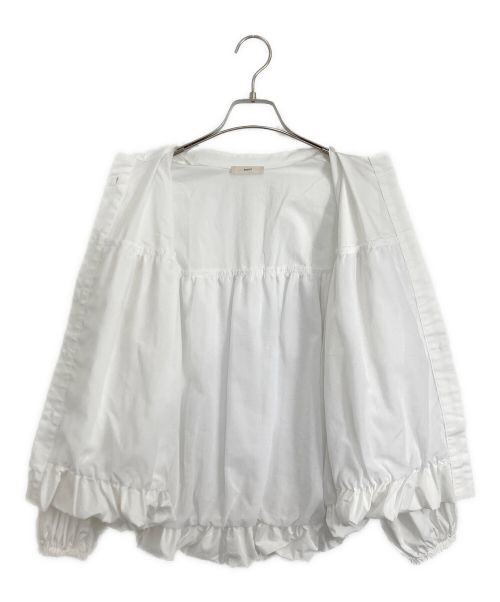 YORI（ヨリ）YORI (ヨリ) yori/ヨリ リボンバルーンブラウス ホワイト サイズ:Fの古着・服飾アイテム