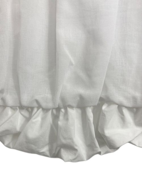 YORI（ヨリ）YORI (ヨリ) yori/ヨリ リボンバルーンブラウス ホワイト サイズ:Fの古着・服飾アイテム