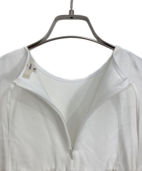 YORI（ヨリ）YORI (ヨリ) yori/ヨリ ドッキングティアードブラウス ホワイト サイズ:36の古着・服飾アイテム