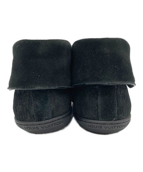 LOUIS VUITTON（ルイ ヴィトン）LOUIS VUITTON (ルイ ヴィトン) スエード ショートブーツ ブラック サイズ:37の古着・服飾アイテム
