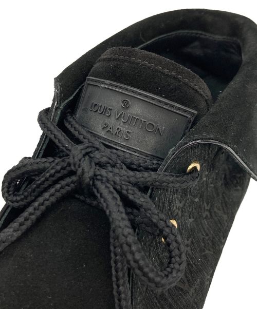 LOUIS VUITTON（ルイ ヴィトン）LOUIS VUITTON (ルイ ヴィトン) スエード ショートブーツ ブラック サイズ:37の古着・服飾アイテム