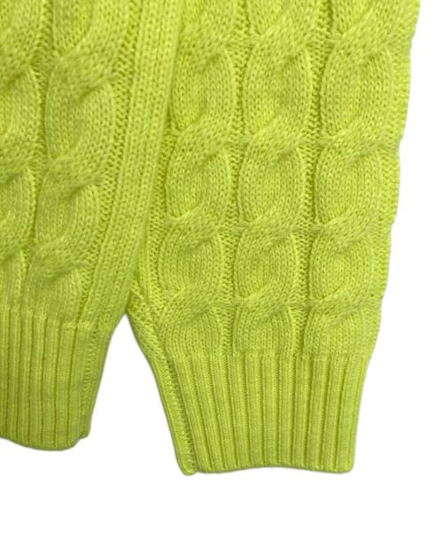 NEW BALANCE（ニューバランス）NEW BALANCE (ニューバランス) ケーブルニット イエロー サイズ:5 未使用品の古着・服飾アイテム