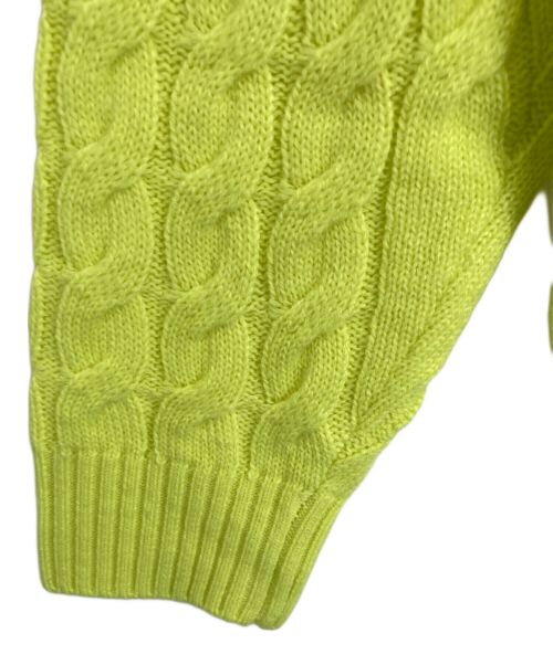 NEW BALANCE（ニューバランス）NEW BALANCE (ニューバランス) ケーブルニット イエロー サイズ:5 未使用品の古着・服飾アイテム