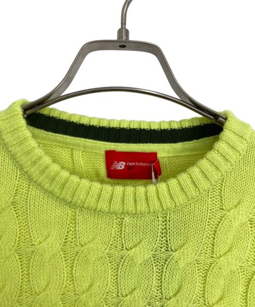 NEW BALANCE（ニューバランス）NEW BALANCE (ニューバランス) ケーブルニット イエロー サイズ:5 未使用品の古着・服飾アイテム