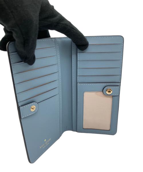 Kate Spade（ケイトスペード）Kate Spade (ケイトスペード) 長財布 スカイブルーの古着・服飾アイテム