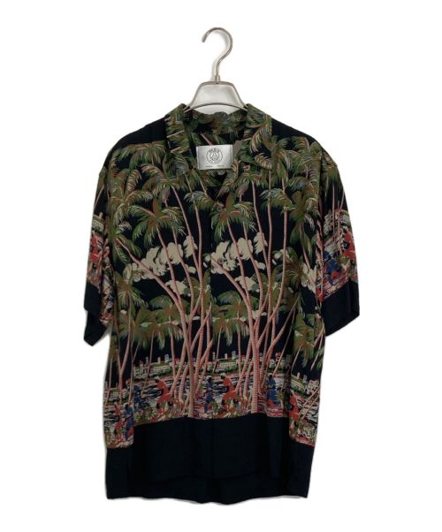 Paris Saint-Germain（パリサンジェルマン）Paris Saint-Germain (パリ・サン ジェルマン) アロハシャツ グリーン サイズ:Mの古着・服飾アイテム