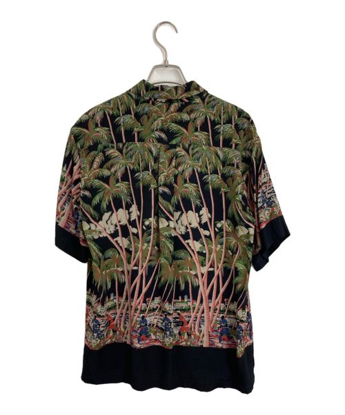 Paris Saint-Germain（パリサンジェルマン）Paris Saint-Germain (パリ・サン ジェルマン) アロハシャツ グリーン サイズ:Mの古着・服飾アイテム