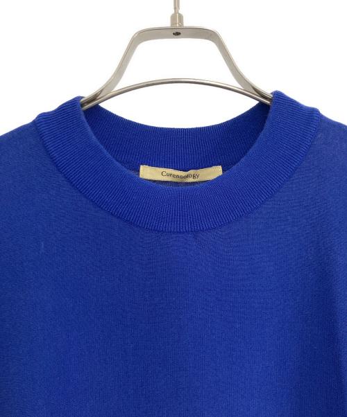 Curensology（カレンソロジー）Curensology (カレンソロジー) ニットフレアトップス ネイビー サイズ:Fの古着・服飾アイテム
