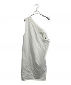 COMME des GARCONS HOMME PLUSコムデギャルソンオムプリュス）の古着「アシンメトリーロングベスト」｜ホワイト