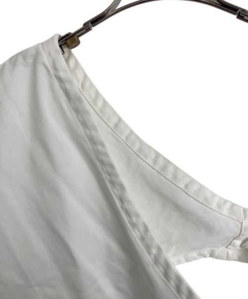 COMME des GARCONS HOMME PLUS（コムデギャルソンオムプリュス）COMME des GARCONS HOMME PLUS (コムデギャルソンオムプリュス) アシンメトリーロングベスト ホワイト サイズ:Mの古着・服飾アイテム
