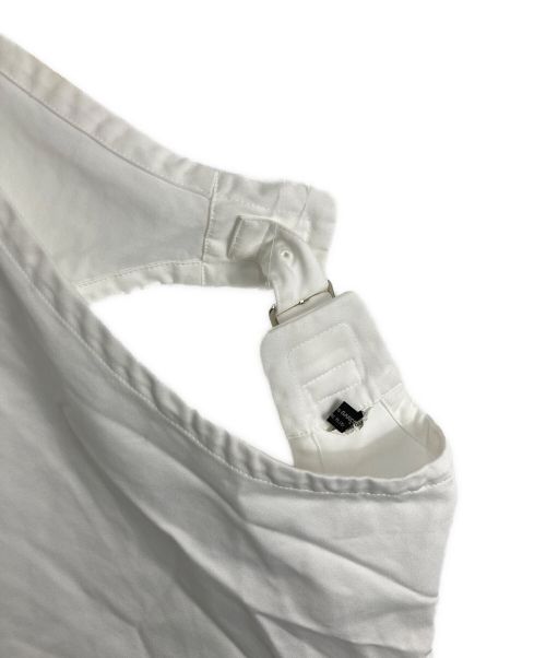 COMME des GARCONS HOMME PLUS（コムデギャルソンオムプリュス）COMME des GARCONS HOMME PLUS (コムデギャルソンオムプリュス) アシンメトリーロングベスト ホワイト サイズ:Mの古着・服飾アイテム