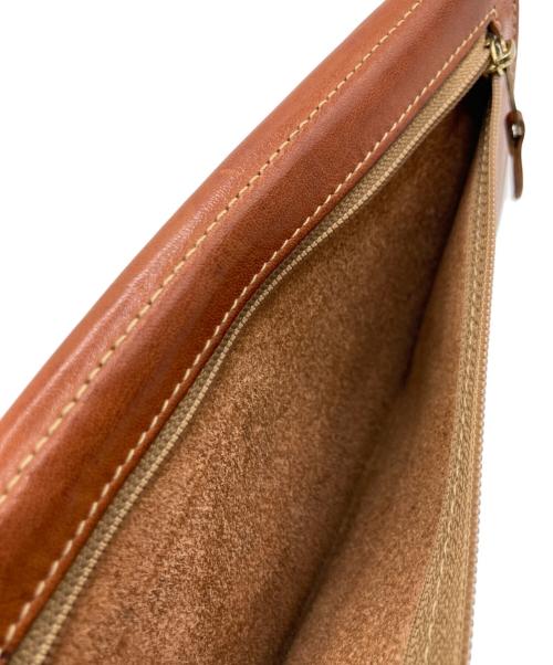 IL BISONTE（イル ビゾンテ）IL BISONTE (イル ビゾンテ) スクエアロングウォレット ブラウンの古着・服飾アイテム