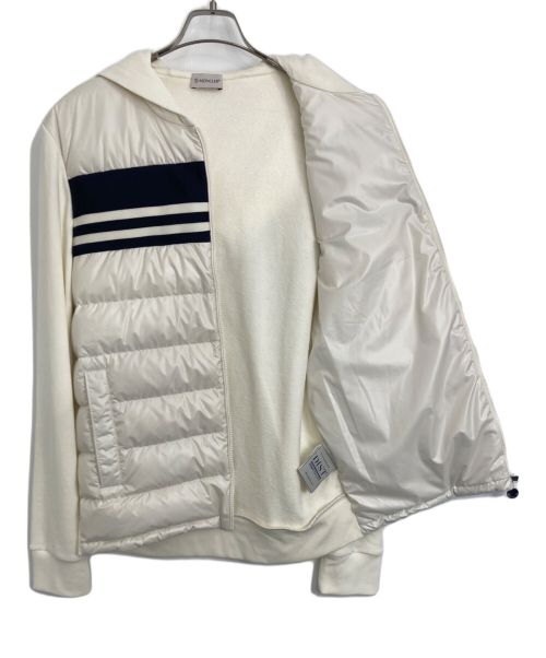 MONCLER（モンクレール）MONCLER (モンクレール) ダウンジャケット ホワイト サイズ:Lの古着・服飾アイテム