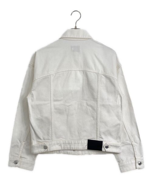 maison kitsune（メゾンキツネ）maison kitsune (メゾンキツネ) MAISON KITSUNE PARIS ホワイトデニムジャケット ホワイト サイズ:XSの古着・服飾アイテム