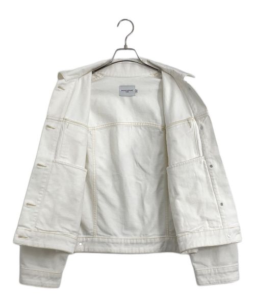 maison kitsune（メゾンキツネ）maison kitsune (メゾンキツネ) MAISON KITSUNE PARIS ホワイトデニムジャケット ホワイト サイズ:XSの古着・服飾アイテム