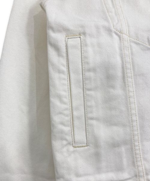 maison kitsune（メゾンキツネ）maison kitsune (メゾンキツネ) MAISON KITSUNE PARIS ホワイトデニムジャケット ホワイト サイズ:XSの古着・服飾アイテム