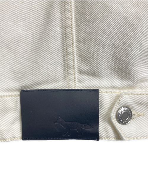 maison kitsune（メゾンキツネ）maison kitsune (メゾンキツネ) MAISON KITSUNE PARIS ホワイトデニムジャケット ホワイト サイズ:XSの古着・服飾アイテム