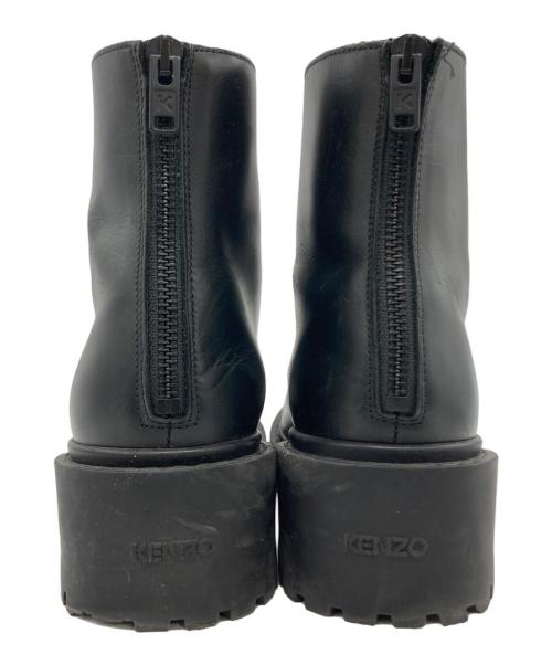 KENZO（ケンゾー）KENZO (ケンゾー) KENZO レースアップブーツ ブラック サイズ:24.5の古着・服飾アイテム