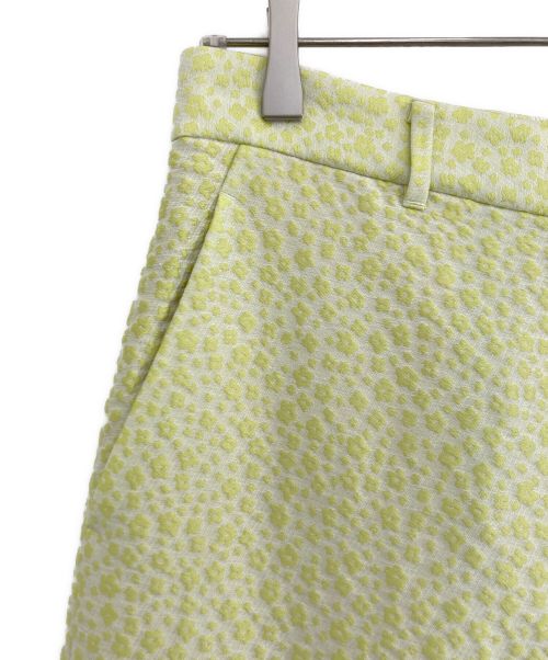 6(ROKU) BEAUTY&YOUTH（ロク ビューティーアンドユース）6(ROKU) BEAUTY&YOUTH (ロク ビューティーアンドユース) KOBANA JACQUARD PANTS 黄緑 サイズ:38の古着・服飾アイテム