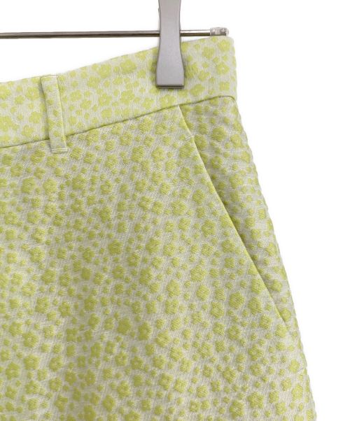 6(ROKU) BEAUTY&YOUTH（ロク ビューティーアンドユース）6(ROKU) BEAUTY&YOUTH (ロク ビューティーアンドユース) KOBANA JACQUARD PANTS 黄緑 サイズ:38の古着・服飾アイテム