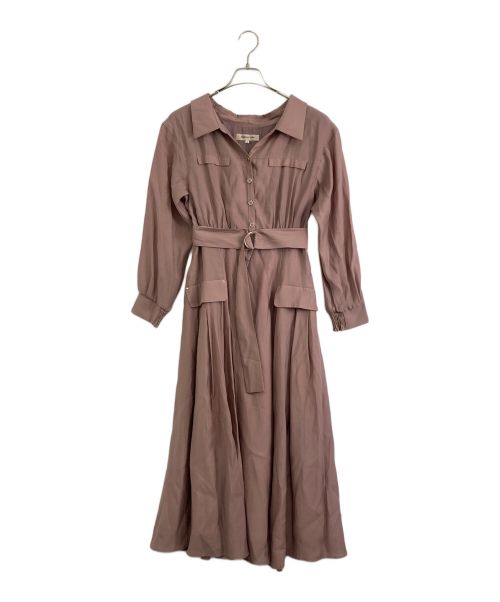 Apuweiser-riche（アプワイザーリッシェ）Apuweiser-riche (アプワイザーリッシェ) Apuweiser-riche（アプワイザーリッシェ）ワークシャツワンピース ピンク サイズ:2の古着・服飾アイテム