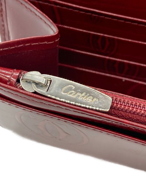 Cartier（カルティエ）Cartier (カルティエ) Cartier ハッピーバースデー 長財布 レッドの古着・服飾アイテム