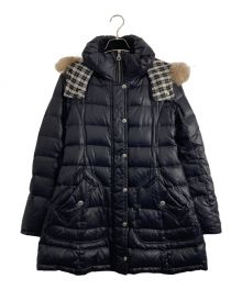 BURBERRY BLUE LABEL（バーバリー ブルー レーベル）の古着「BURBERRY BLUE LABEL（バーバリーブルーレーベル）中綿コート」｜ブラック