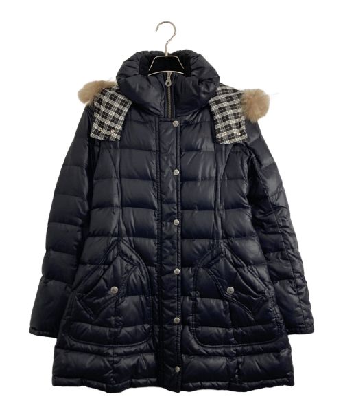 BURBERRY BLUE LABEL（バーバリー ブルー レーベル）BURBERRY BLUE LABEL (バーバリーブルーレーベル) BURBERRY BLUE LABEL（バーバリーブルーレーベル）中綿コート ブラック サイズ:38の古着・服飾アイテム