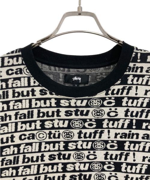 stussy（ステューシー）stussy (ステューシー) Cactus Plant Flea Market (カクタスプラントフリーマーケット) stussy × CACTUS PLANT FLEA MARKET Tシャツ ホワイト×ブラック サイズ:Lの古着・服飾アイテム