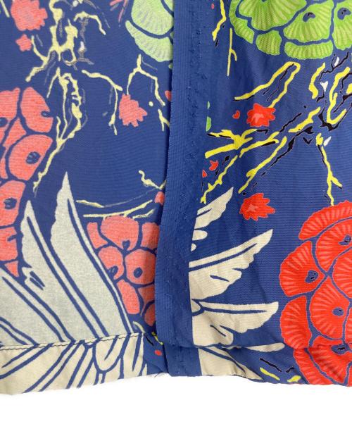 Sun Surf（サンサーフ）Sun Surf (サンサーフ) SUN SURF CRANE IN FLIGHT ブルー×レッド サイズ:Sの古着・服飾アイテム