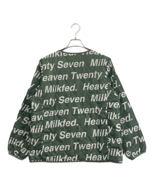 MILK FED.（ミルクフェド）MILK FED. (ミルクフェド) MILK FED. リバーシブル キルティングジャケット グリーン サイズ:ONE SIZE 未使用品の古着・服飾アイテム