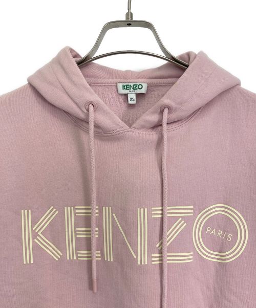 KENZO（ケンゾー）KENZO (ケンゾー) KENZO ロゴパーカー ピンク サイズ:XSの古着・服飾アイテム
